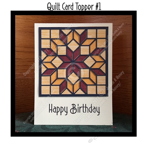 Quilt Card Topper #1