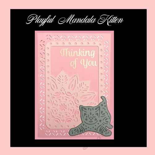 Playful Mandala Kitten