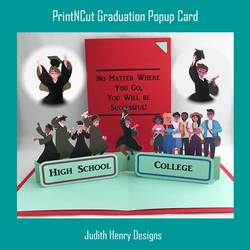 PrintNCut Graduation Pop Up Card
