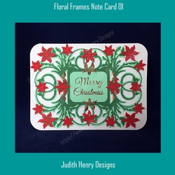 Floral Frames Note Card 01