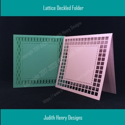 Lattice Deckled Folder