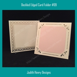 Deckled Edged Card Folder #09
