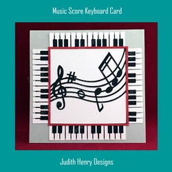 Music Score Keyboard card