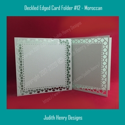 Deckled Edged Card Folder #12 - Moroccan