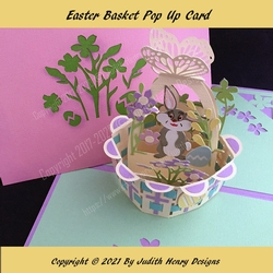 Easter Basket Pop Up Card