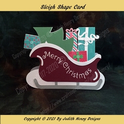Sleigh Shape Card
