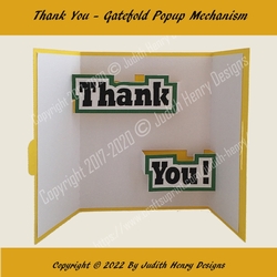 Thank You - Gatefold Popup Card