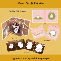 Down The Rabbit Hole Tunnel Card