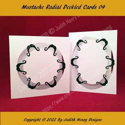 Mustache Radial Deckled Cards 04