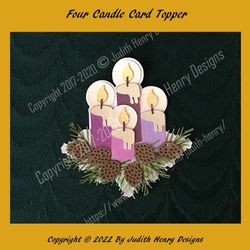 Four Candles Card Topper