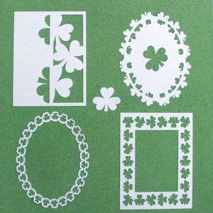 St Patricks Day - Shamrock Frame Set 3