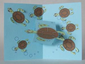 Pop Up Card - Twisting Turtle