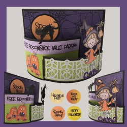 Sassy Cheryl - Halloween Bendy Card - Pumpkin Patch Good Witch
