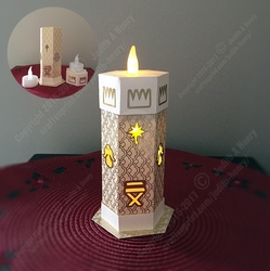 Tea Light Christ Candle