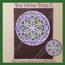 Rose Window Design 01 - Multi Layer Design