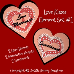 Love Kisses Element Set #1