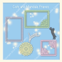 Cats and Mandala Frames