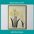 Daffodil Outline Card 2