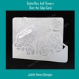 Butterflies And Flowers Over the Edge Card