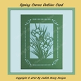 Spring Crocus Outline Card