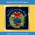 Christmas Wreath Card Topper 1