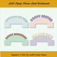 2023 Popup Flower Card Sentiments