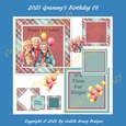2023 Elderly Female Birthday 03 Card