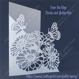 Over The Edge - Zinnias And Butterflies