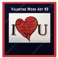 Valentine Word Art #3