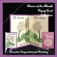 November Chrysanthemum Pop Up Birthday Card