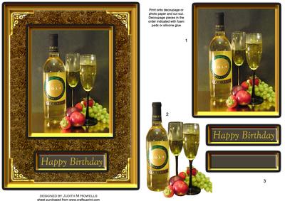 White Wine on Gold