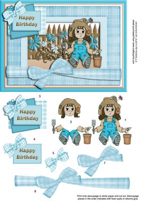 Birthday Garden Girl