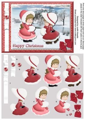 Winter Girls in Red