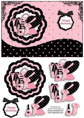 Ladies Pleasures in Pink and Black