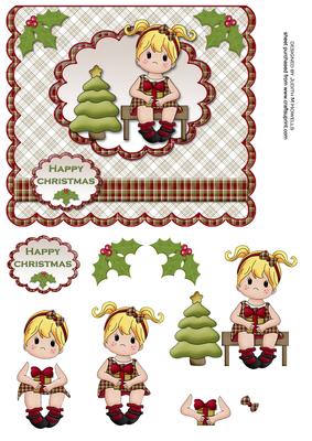 Waiting for Christmas Scalloped Card