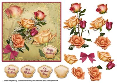 Joy of Roses Square Card Front