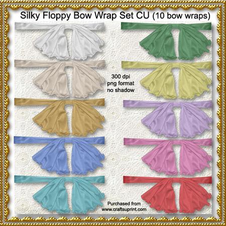Silky Floppy Bow Wrap Set Cu