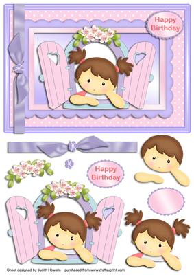 Girl in the Window Card Front
