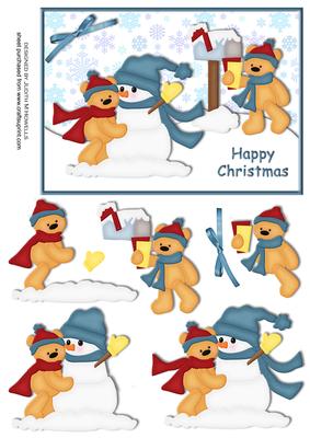 Bears in the Snow Card Front