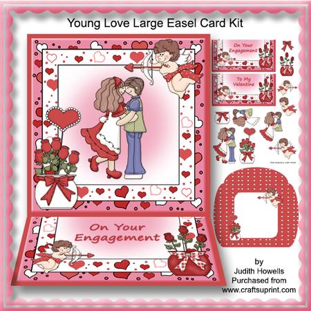 Young Love Large Easel Card Kit