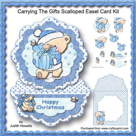 Carrying the Gifts Scalloped Easel Card Kit