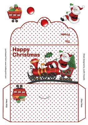 Santas Train Money Wallet
