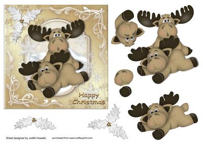 Falling in the Snow Gold Card Front