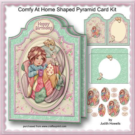 Comfy at Home Shaped Pyramid Card Kit