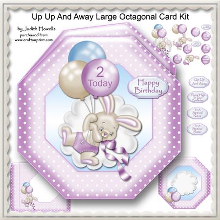 Up Up and Away Large Octagonal Card Kit