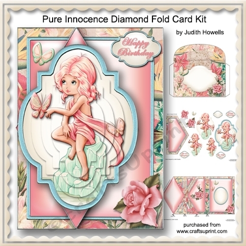 Pure Innocence Diamond Fold Card Kit