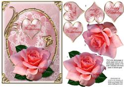 Pink and Gold Rose