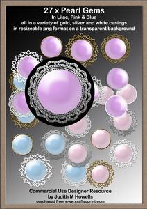 27 x Pearl Gems