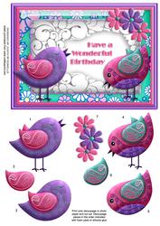 Funky Birthday Birds