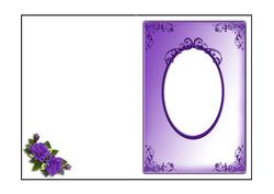 Purple Roses Insert